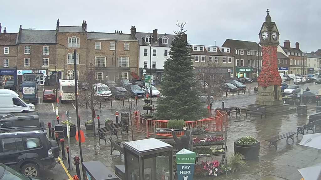 Thirsk webcam overlooking the Market Place