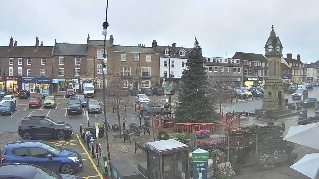 Thirsk webcam overlooking the Market Place