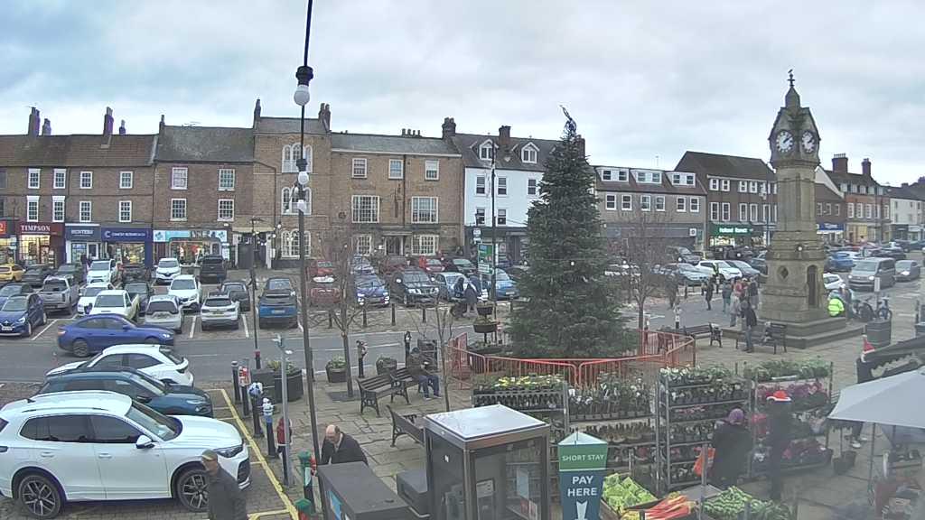 Thirsk webcam overlooking the Market Place