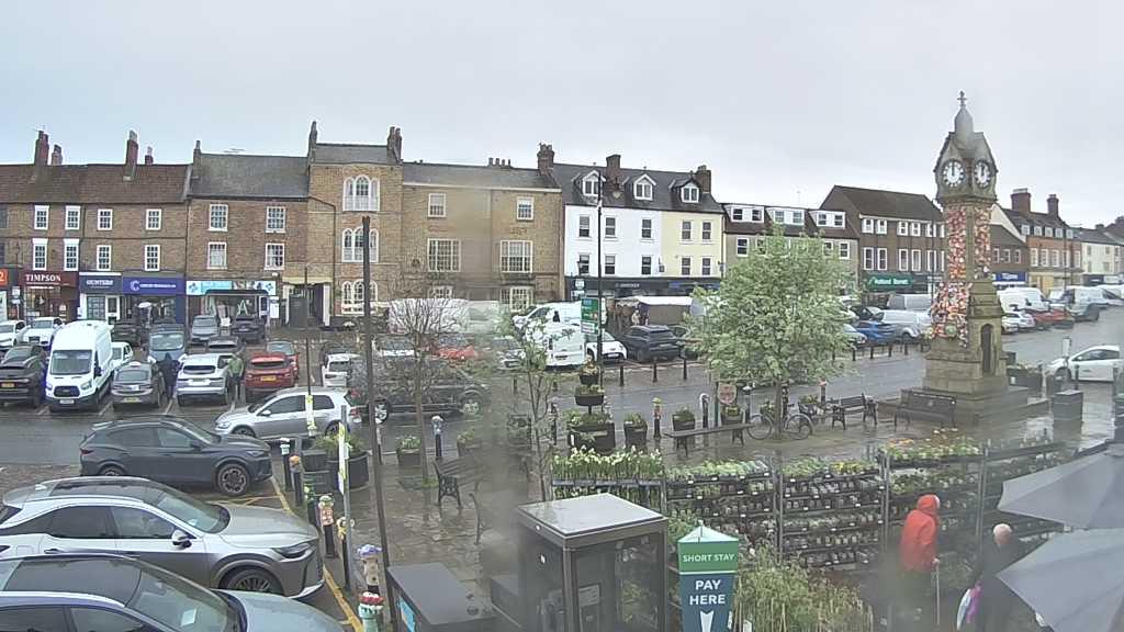 Thirsk webcam overlooking the Market Place