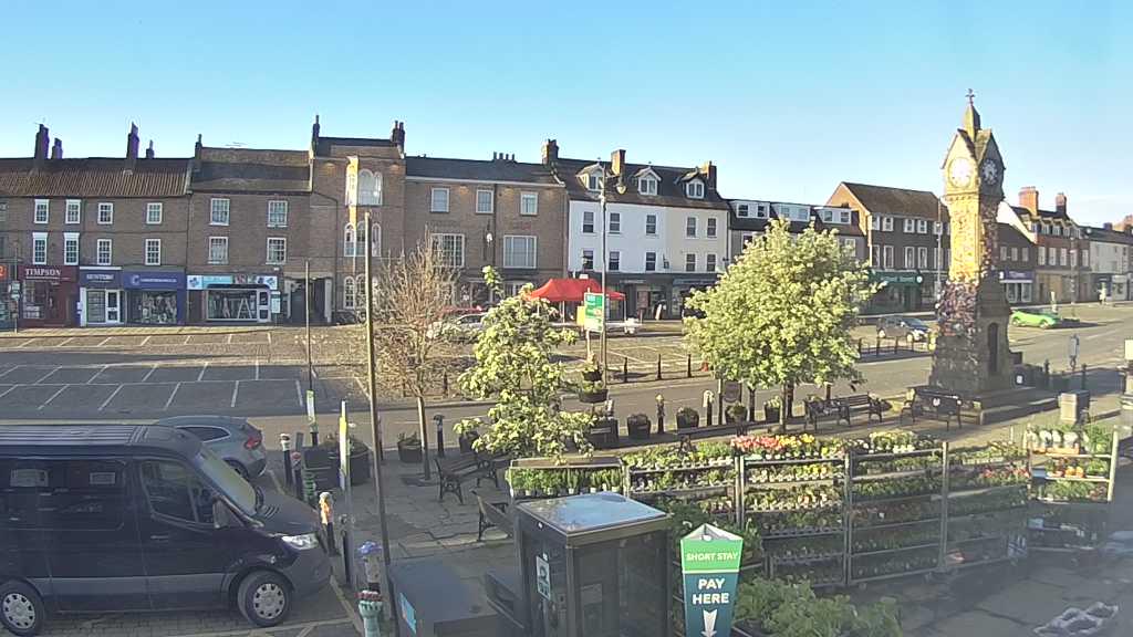 Thirsk webcam overlooking the Market Place